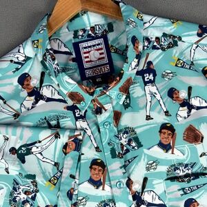 RSVLTS Shirt Mens 4XL Blue Ken Griffey Jr 24 The Kid MLB Hall Of Fame Kunuflex